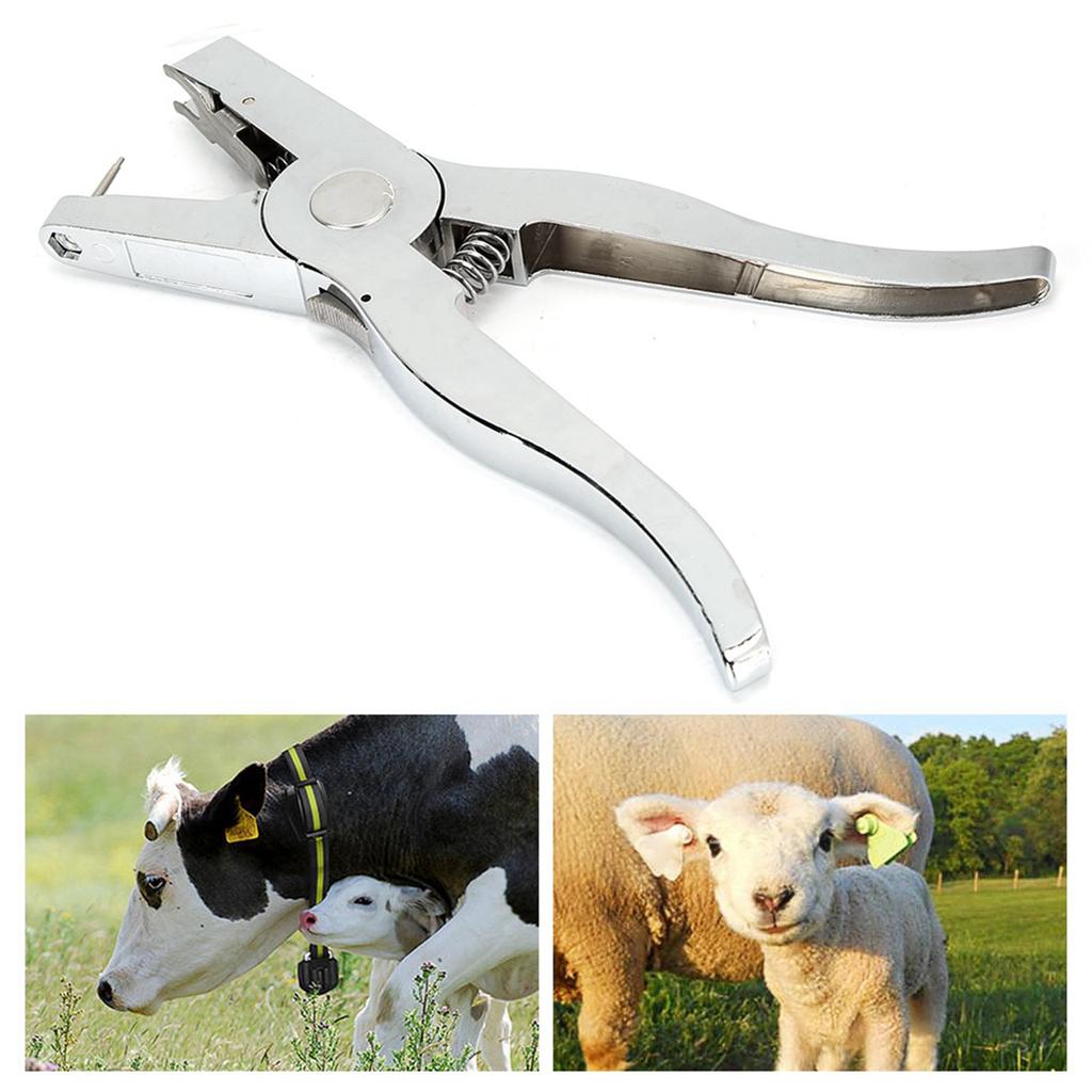 Vollmetall Edelstahl Vieh Ohrmarkenzange zur Epidemieprävention Ohrinstallationsnummer