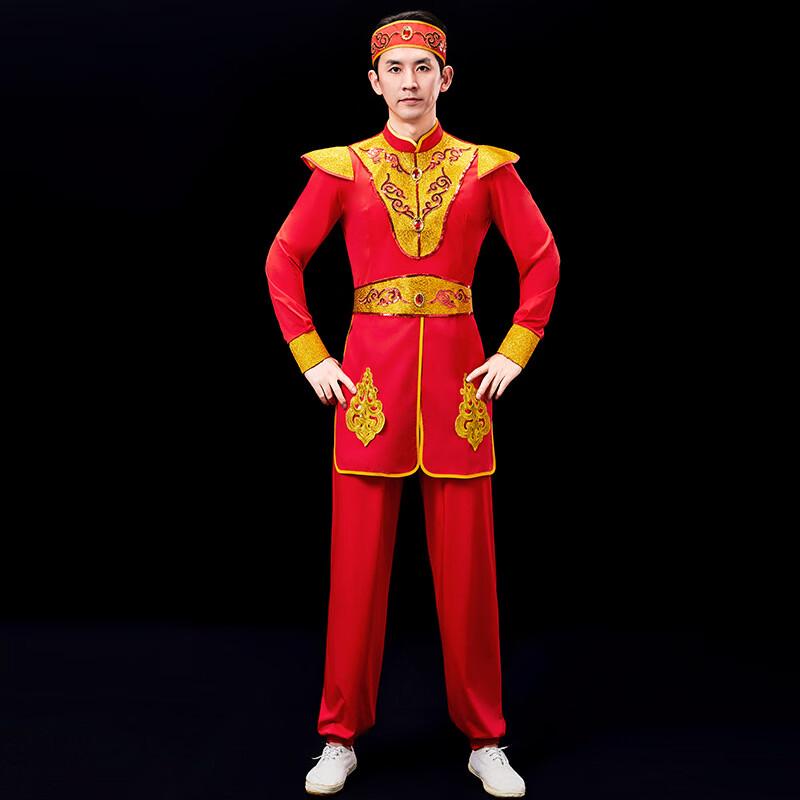 Chinese Style Adult Drum Dance Performance Costume