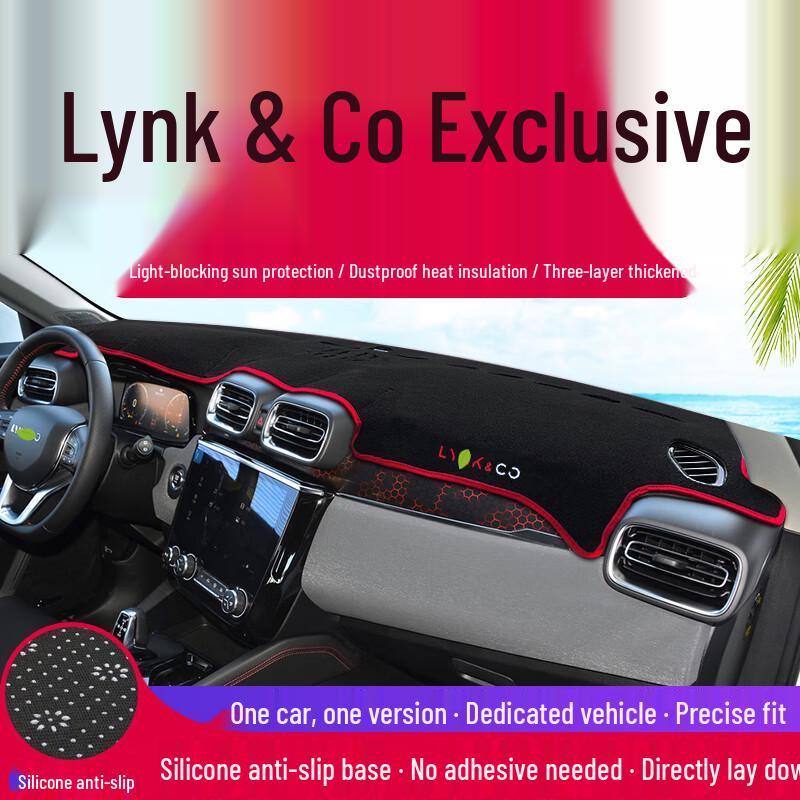 Lynk & Co 01 Car Interior Sunshade Pad - Center Console Dashboard Heat Insulation for 2023 Models