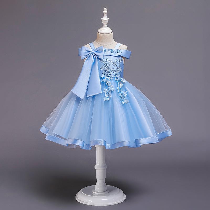 Herbst Langärmlig Runder Kragen Baby Mädchen Kleid Spitze Stickerei C #P5 Herbst Langärmlig Runder Kragen Baby Mädchen Kleid Spitze Stickerei C #P5