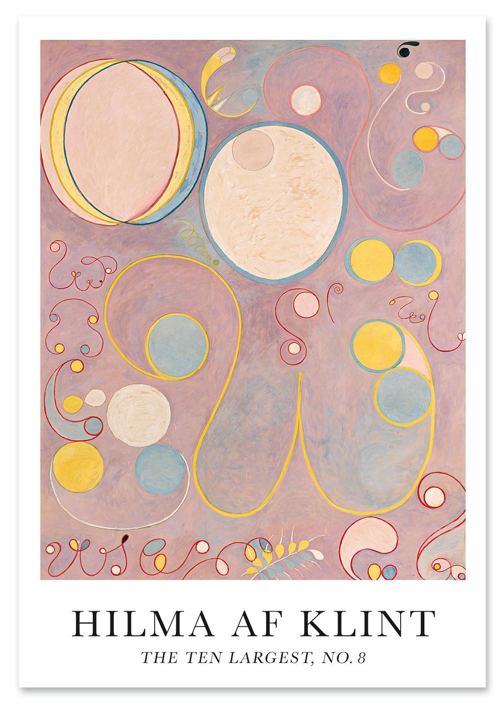 

Plakat hilma ten largest różowe pink 30x40 cm