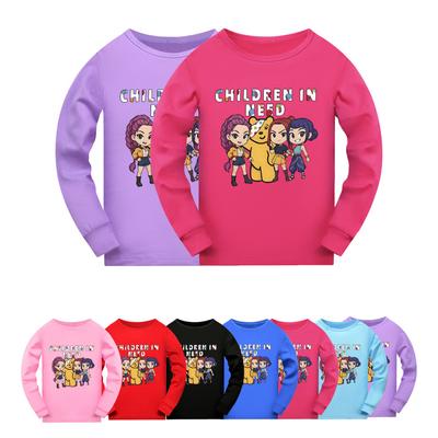 5103 Kids Girls Rumi Zoey Mira Super Star Print Long Sleeves T-Shirt