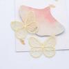Clips Decor Colorful Knitting Material Embroidered Mesh Butterfly Headwear Accessories Hat Patches