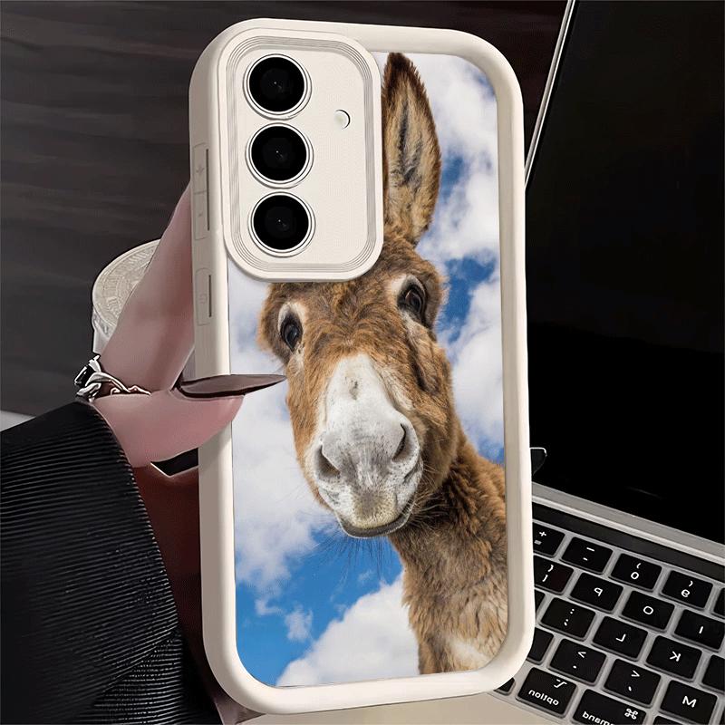 Phone Case for Samsung Galaxy S26 S25 Ultra S24 FE Funny Donkey Animal Shell S23 Plus S22 + S21 S20 5G Soft Silicone Funda