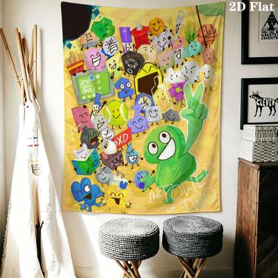 BFDI Wandteppich Ästhetisches Wandbehang Gedruckter Stoffdecke Dekorative Wandteppiche für Schlafzimmer Wohnzimmer Heimdekoration