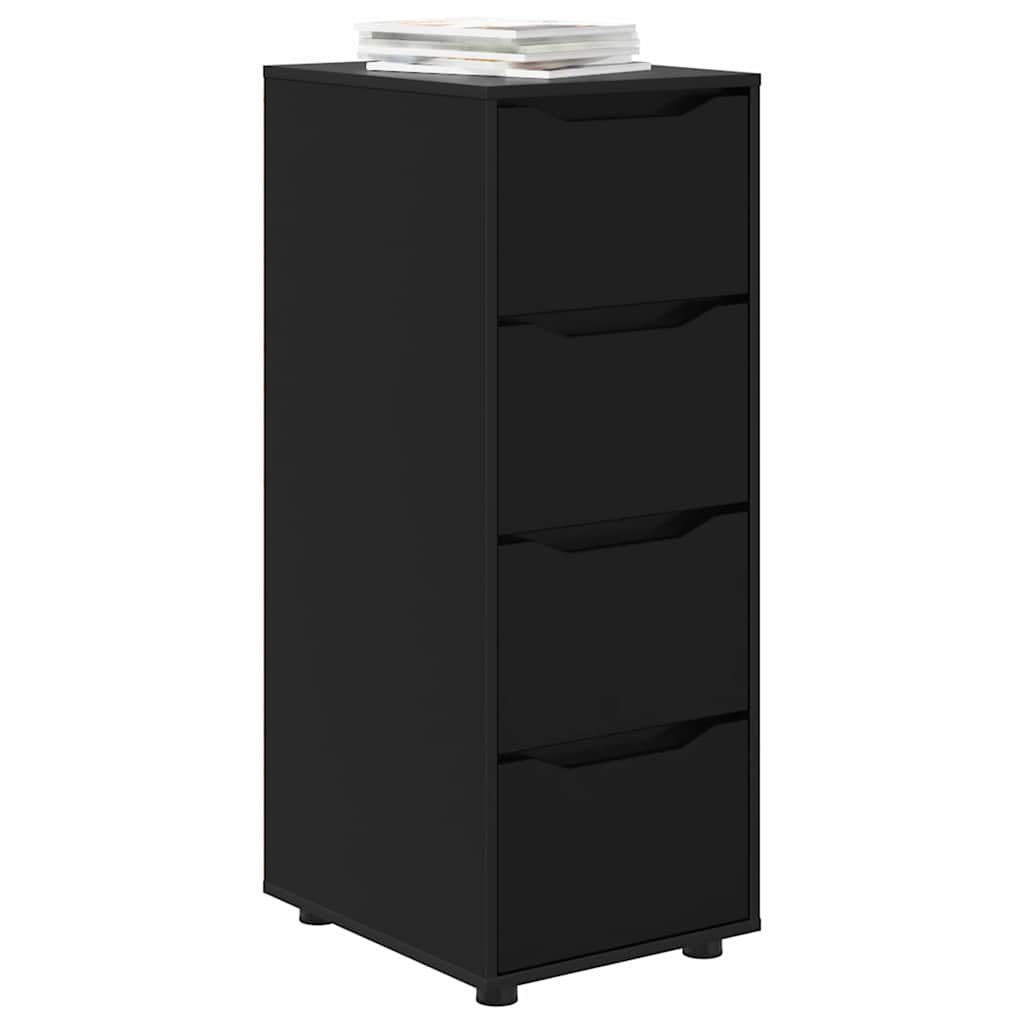 Storage Cabinet Black 40 x 48 x 105 cm Particleboard