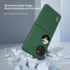 For Huawei Pocket 2 Phone Case Genuine Cow Leather with Hard PC Inner Shell Litchi Texture