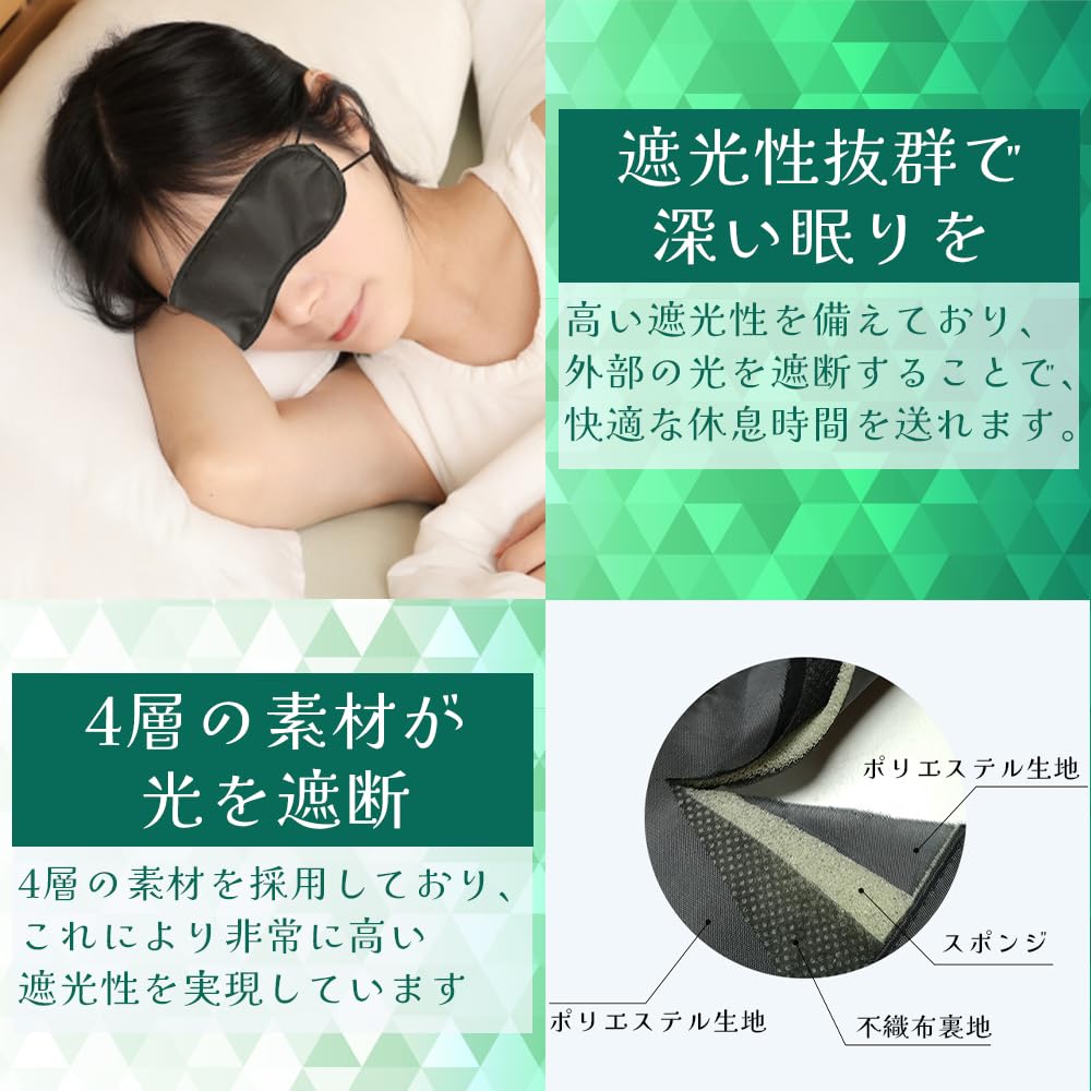 ideamall Eye Eye Set of Light No For Business Unisex Masks, Covers, 50, Blocking, Breathable, Lightweight, Pressure, Washable, Travel, Trips, (Bulk