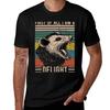 First Of All Im A Delight Funny Angry Opossum Possum Cool Tshirt Casual Trendy Short Sleeve Tshirt