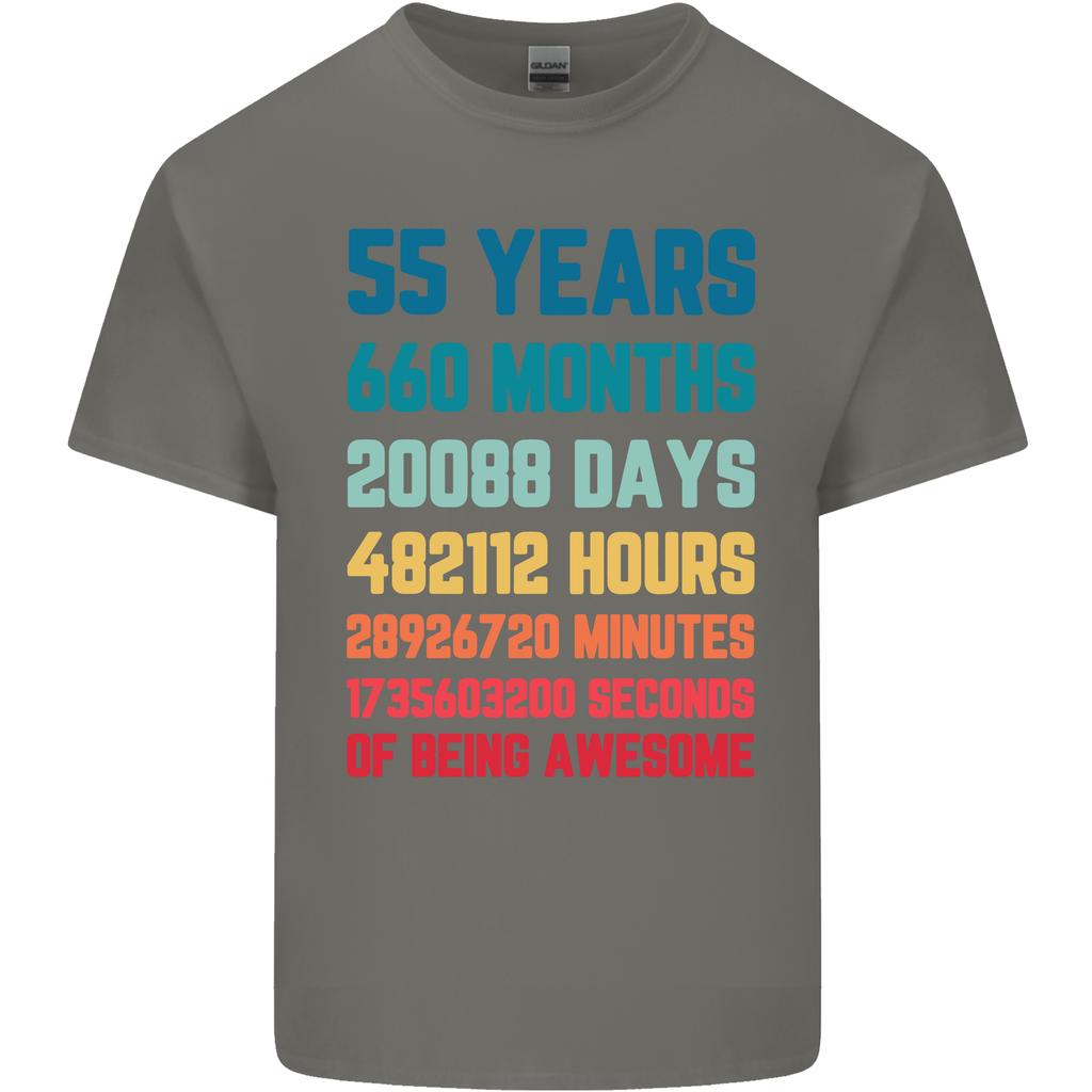 55th Birthday 55 Year Old Unisexs Light Cotton TShirt