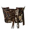 Vintage Floral Tapestry Halter Neck Corset Top With Front Closure