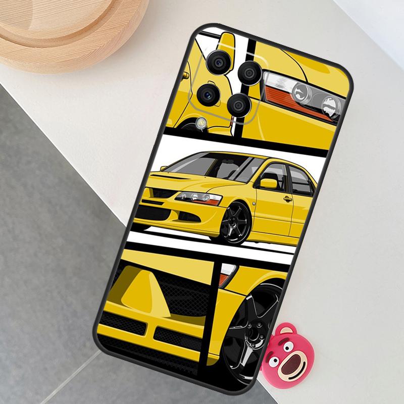 Yellow Jdm Cars Case For Samsung Galaxy M14 M34 M54 M33 M21 M31 M16 M36 M56 M53 M13 M12 M32 M52 M15 M55 M35