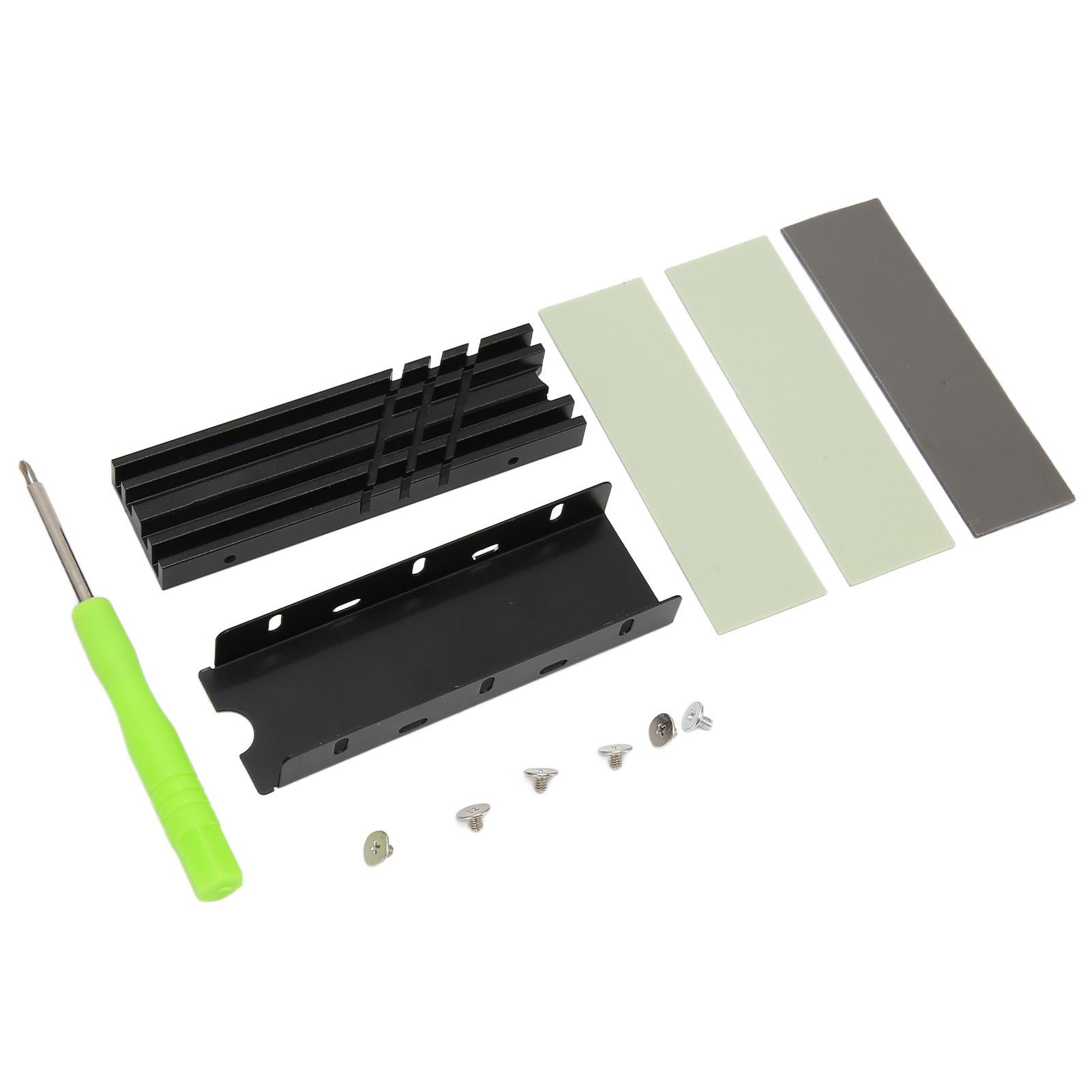 

M.2 NVMe Радиатор Двусторонний Алюминиевый сплав 3 Термопрокладки Посеребренный Радиатор для M.2 2280 SSD 850 EVO