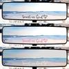 3pcs Faith-Based Car Decals Bible Verse Rear View Mirror Decals  for Car Interior Decor