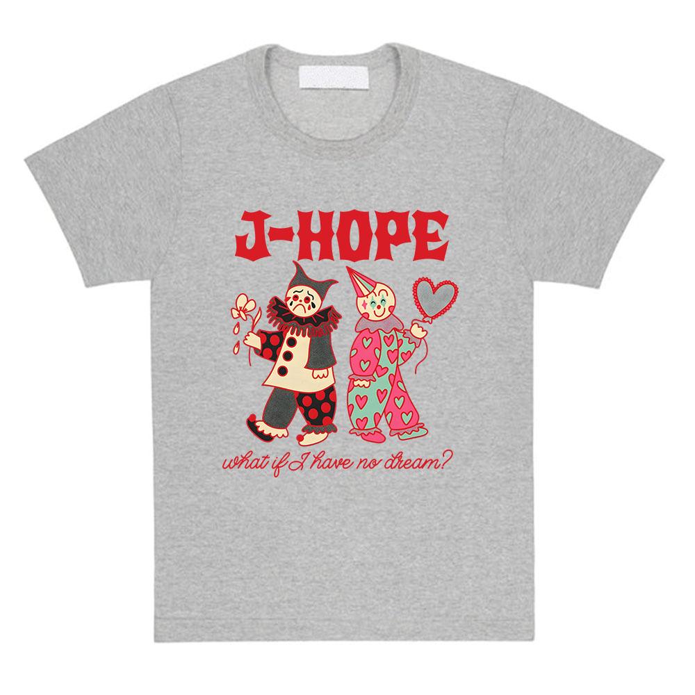 

JHope on The Stage Tour 2025 Tshirt Short Sleeve Cotton Unisex Streetwear Hip Hop Women Men Clothes Cartoon Graphic Print Tees 2XL