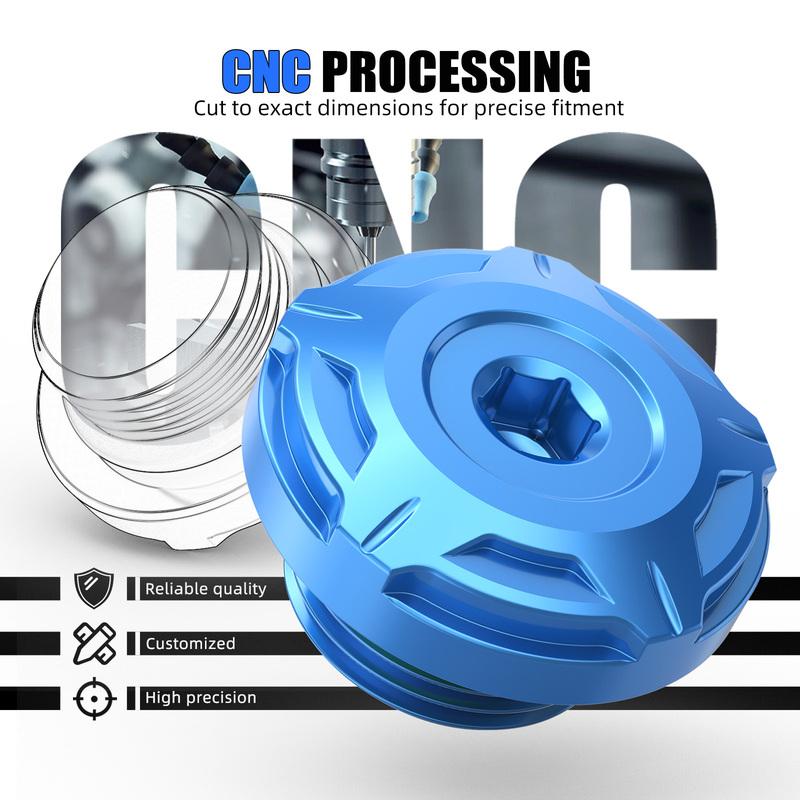 For 1996-2024 Suzuki DR650S DR650SE Oil Filler Plug Aluminum Motorcycle Oil Filler Cap Cover for Suzuki DR650 S SE DR650S\SE