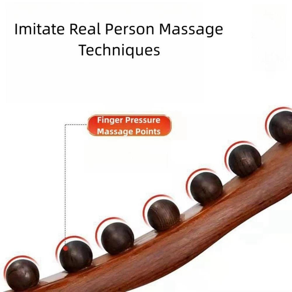 Body Shaping Gua Sha Massage Stick Handheld Wooden Body Massager Meridian Wand  Neck