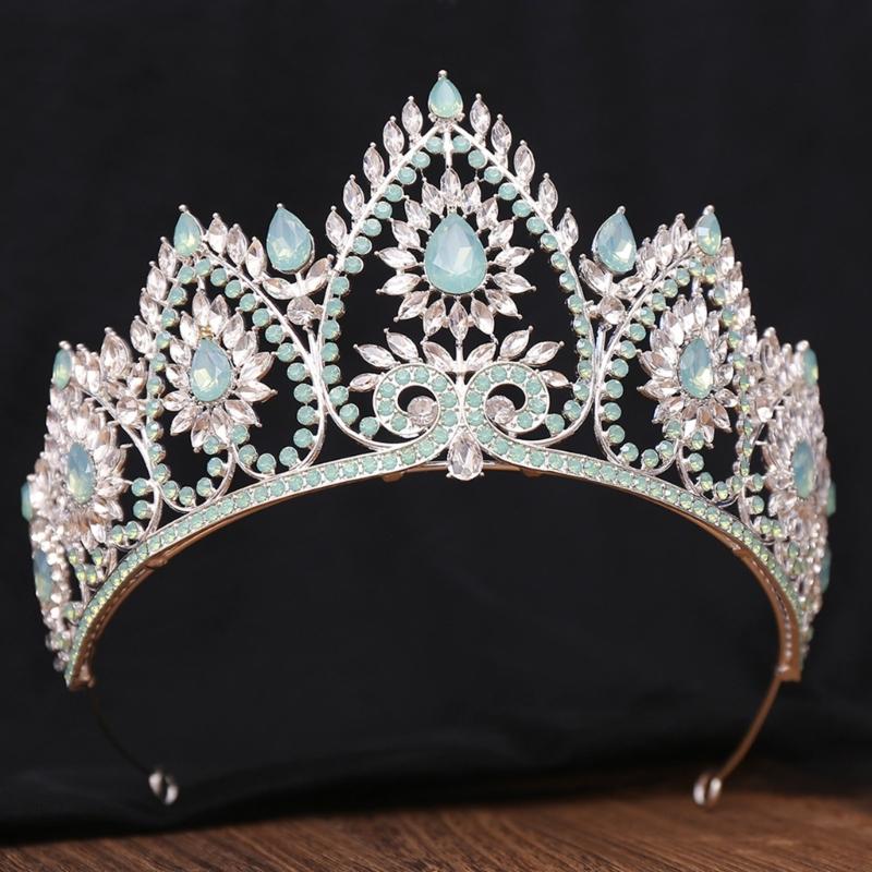 Bandeaux de Fête Élégants Couronnes Serre-tête pour Anniversaire Mariage Diadème de Reine pour Filles Spectacle Scène Costume