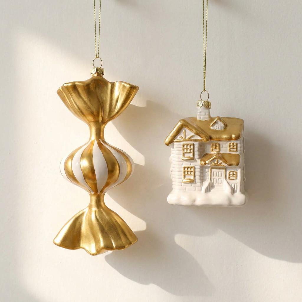 Christmas Tree Ornaments 3d Hanging Decor With Plastic Material For Holiday Celebration
