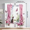 2Pcs Cat on the windowsill print curtains,suitable for bedroom,living room kitchen decoration,home decoration,window decoration