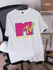 Unisex's Casual Letter & Magic Wand Print Short Sleeve T-Shirt, Summer