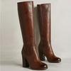 Autumn and Winter New Wind Side Zipper High Thick Heel Women's Fashion Boots