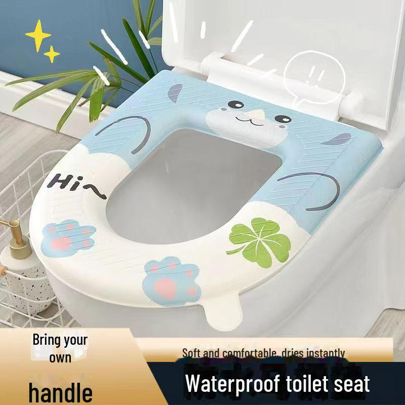 Waterproof Travel Toilet Mat - Four Seasons, Thick, Universal, Winter Warm Cover Stickers