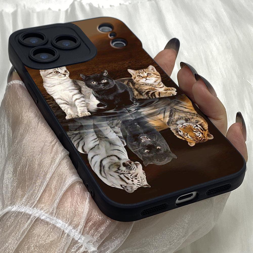 M438 Cat Dream Angel Eyes Soft Phone Cases for iPhone Samsung Galaxy Xiaomi Rdemi Huawei Honor Infinix Realme OPPO Vivo All Model Case