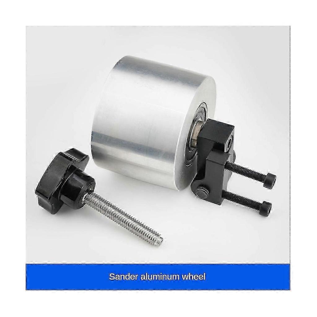Belt Grinder Aluminum Wheel Deflection Wheel Woodworking DIY Aluminum Alloy Drive Wheel Deflection