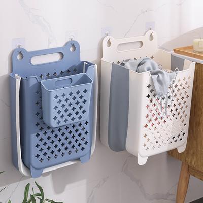 Collapsible Laundry Basket Hanging Hamper for Bathroom, Washing Room, Dirty Clothes Storage Bin