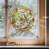 Acrylic Hanging Ornament Stained Glass Style Window Hanging, Colorful Sun Catchers for Wall Windows, Waterproof Decor Suncatcher with Chain Women Wife