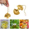 Tea Filter Infuser with Hook Reusable Stainless Steel Cute Ball Strainer Seashell Shaped Loose Teapot Accessories Herbal