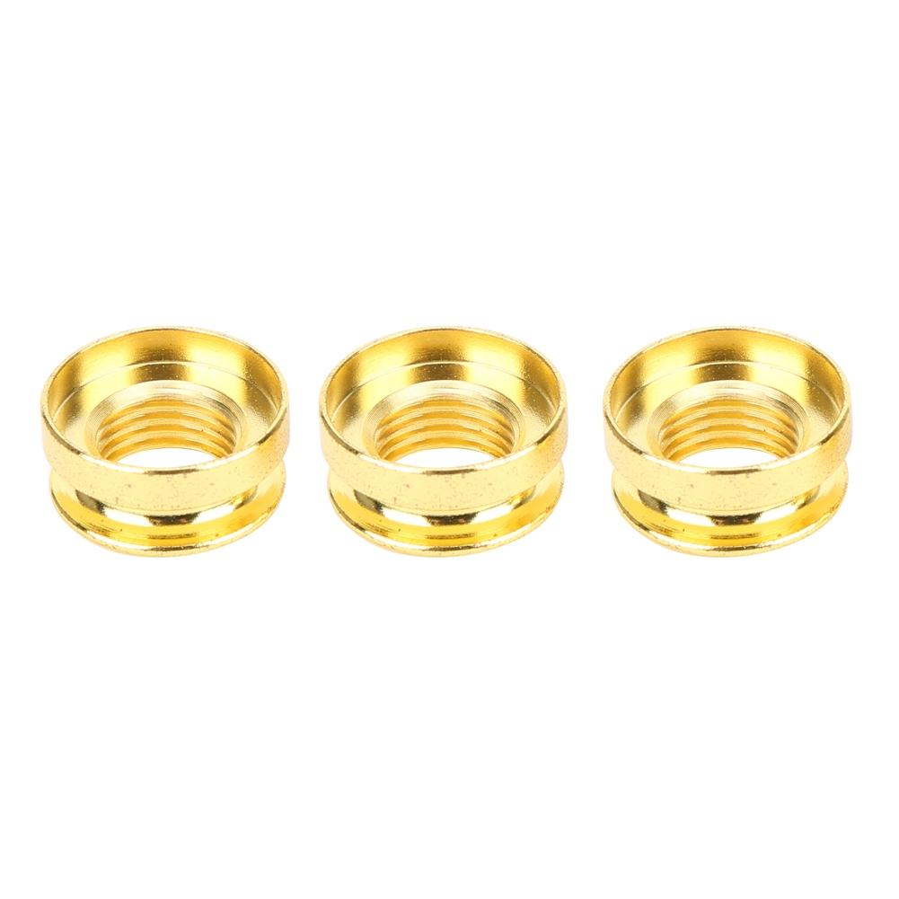 

3Pcs Electric Guitar End Pin Socket Gold Brass Endpin Musical Instrument Accessories