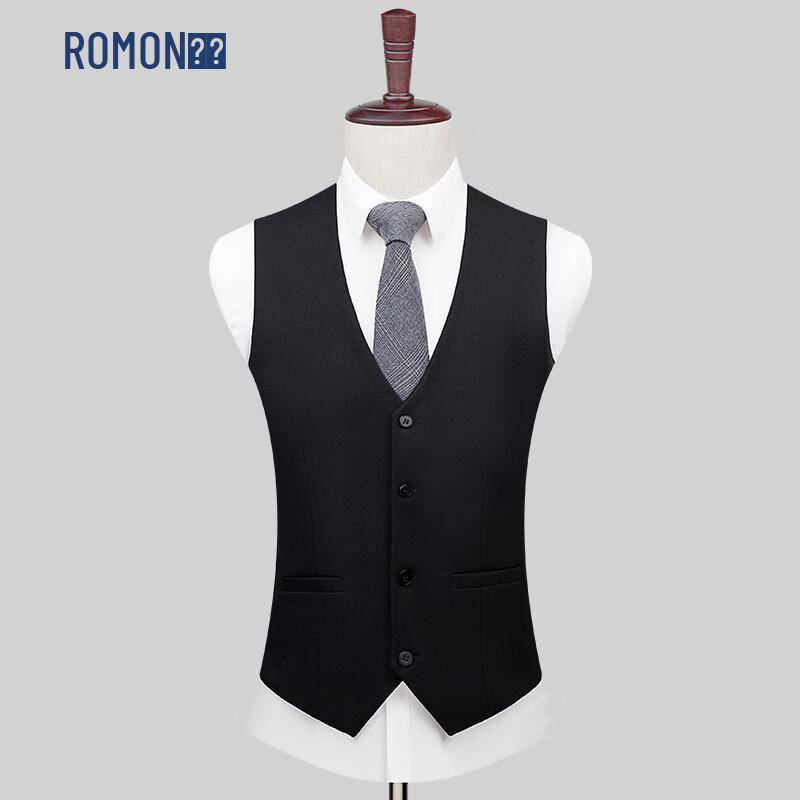 ROMON Men's Wool Blend Business Suit Vest