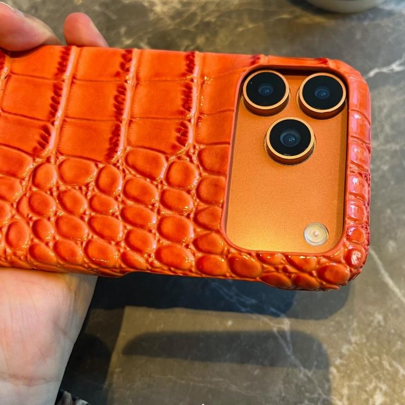 Retro Bright Glossy Crocodile Leather Case For iPhone 17 Air 16 15 14 13 Plus Pro Max 11 Business Shockproof Armor Cover