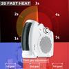 Portable Electric Fan Heater Personal Space Electric Air Heater Fan Warmer Winter Office Home Desktop 2000W