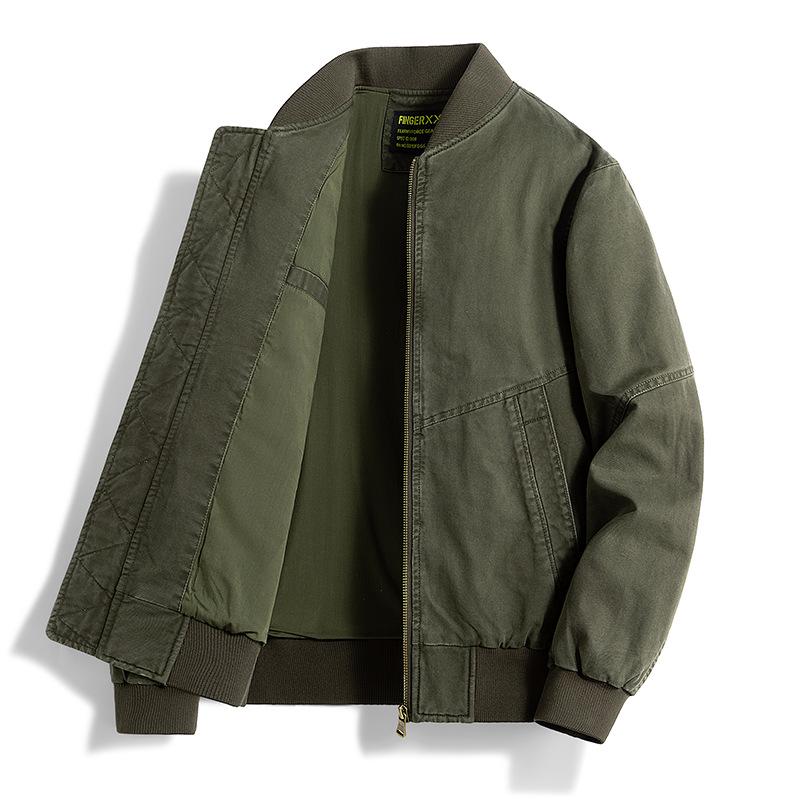 Men's Trendy Retro Baseball Workwear Jacket – Spring/Autumn Casual Loose Fit
