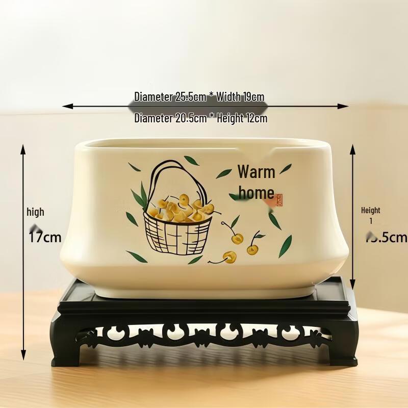 Ceramic Orchid Pot with Tray