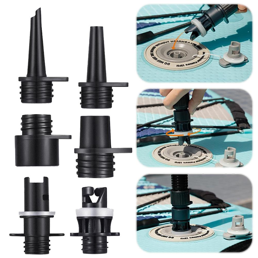 6Pcs Inflatable Air Pumps Hose Nozzle Kit Kayak Air Pump Tube Adaptor Air-Pump Hose Connector Inflatable Boat SUP Accessories