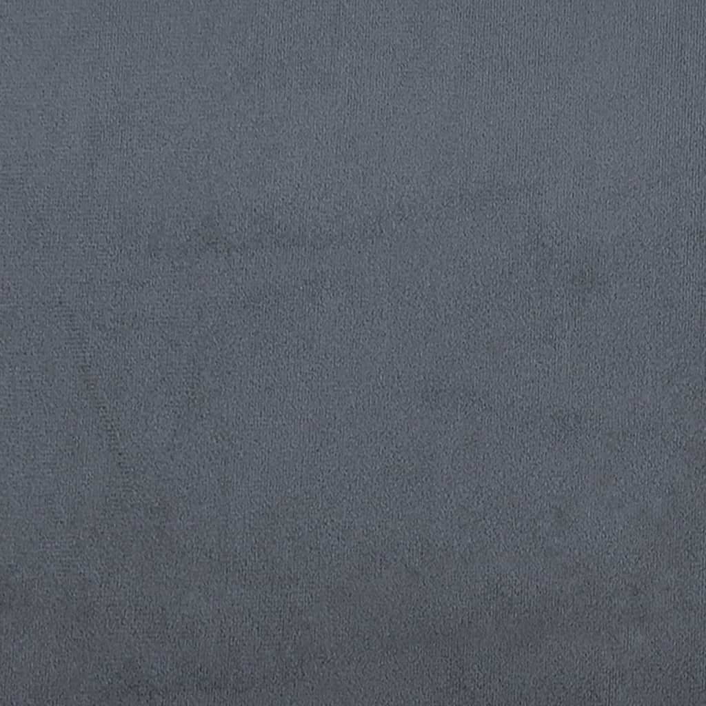Vidaxl Fotel, Ciemnoszary, 62X79X79 Cm, Obity Aksamitem