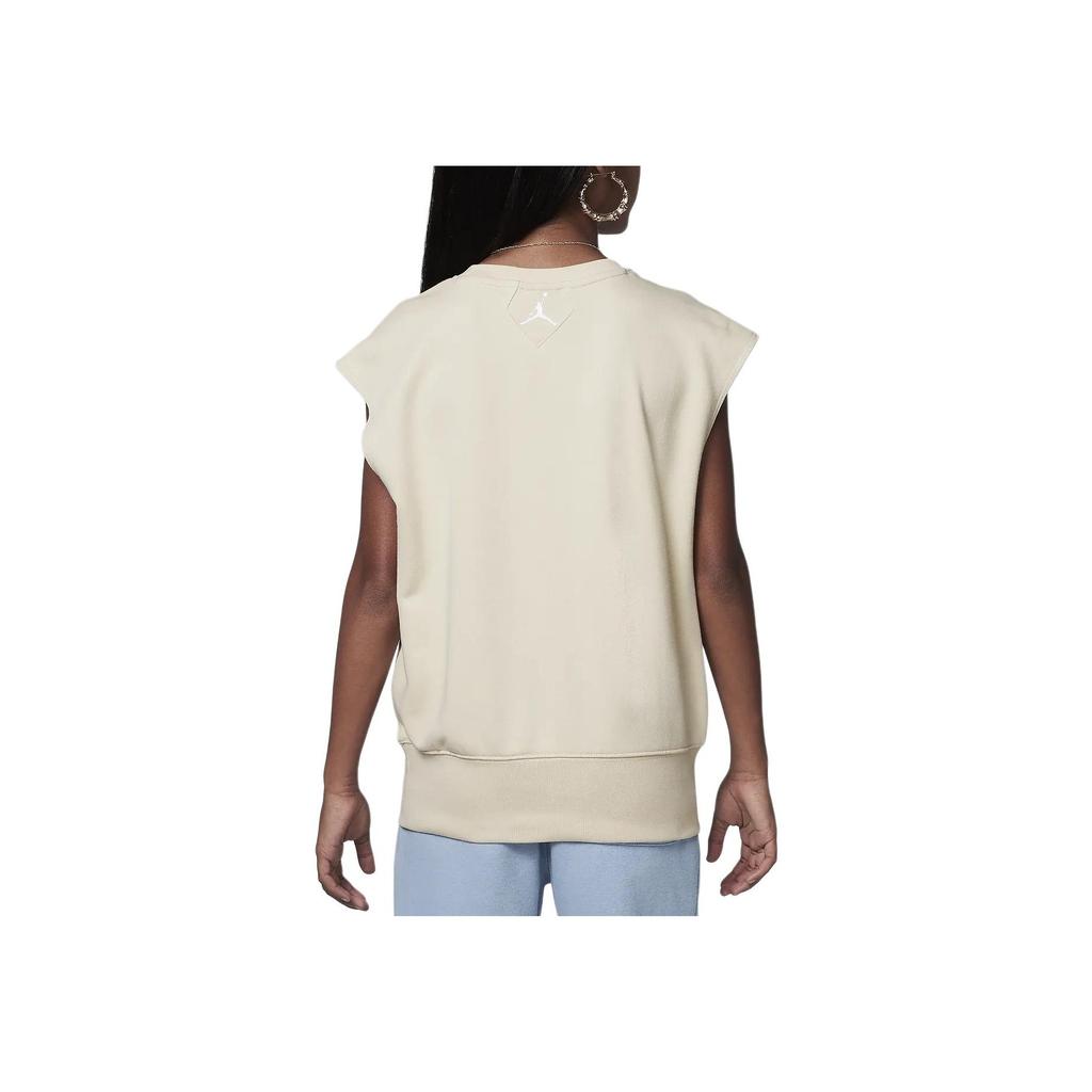 Jordan Brooklyn Versatile Pullover Crew Neck Sleeveless T-Shirt Kids Tops Off-White HQ8178-271