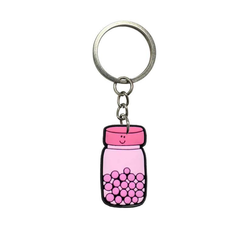 Cute Medical Themed Silicone Keychains With Blank Label Tags Lovely Cartoon Designs For Nurses Doctors Gifts Daily Use