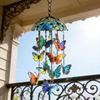 Butterfly Wind Chimes Producing Clear Tone for Balconies and Garden Creating a Peaceful Artistic Iron Design