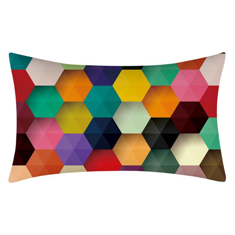 

Красочная декоративная наволочка с карандашом, красная, желтая подушка-карандаш, подушка, подушка для дивана, стула, домашний декор, наволочка 30x50 30X50cm