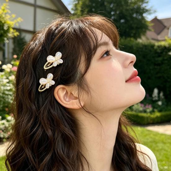 Girl Hairpin Butterfly Decor Easy To Wear Hair Clip Side Bang Hair Organizer Clip Festival Events Cosplay Hair Accessory