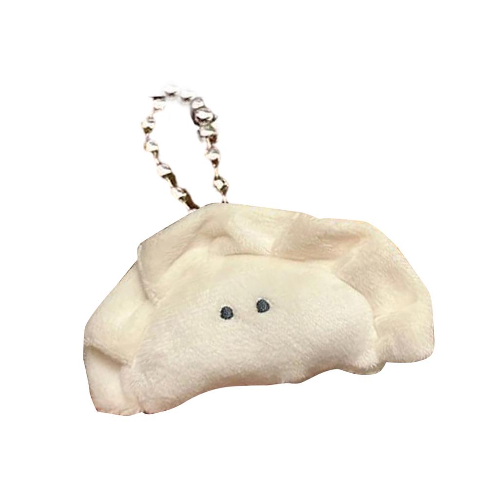 Lovely Tempura Dumplings Food Stuffed Key Chain Doll Plush Toy Keychain Key Holder Bag Pendant Party Favor Gift