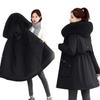 Cotton Clothes Winter New Thickened Pie Overcome Women's Waist and Thin Hooded Big Sweater Cotton-padded Coat Women