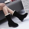 Women's Boots Women Platform Australia Winter Footwear Shoes  Flat Heel Round Toe Rain 2025 Snow Padded Autum