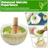 6Pcs Matcha Bowl Japanese Tea Cup Gift Matcha Chawan with Pouring Spout for Kitchen Home Tea Room Dining Room Tea-making Tools
