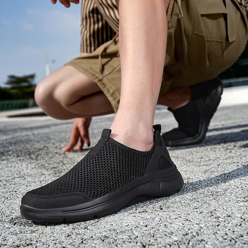Fashion Men's Sneakers Breathable Mesh Men Casual Shoes Outdoor Non-Slip Big Size Loafers Walking Lightweight Male Tennis shoes